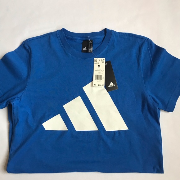 Adidas Men’s The Pack Split T-shirt Blue - Picture 3 of 15